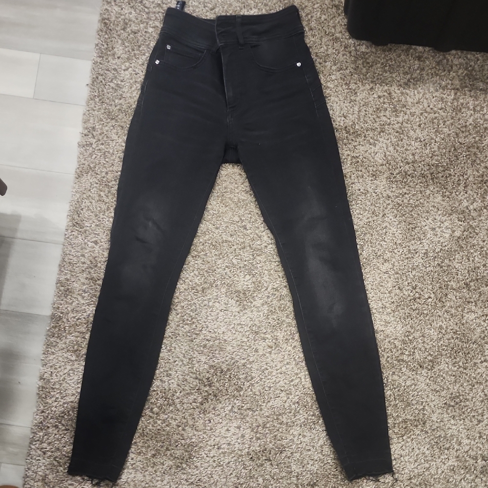 Guess Women's Dark Charcoal Skinny Jeans